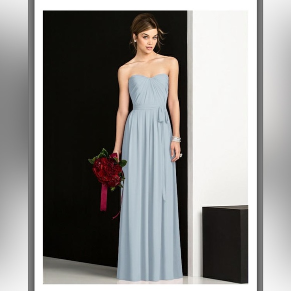 After Six Bridesmaid Dress 6678 in Mist - Picture 1 of 8